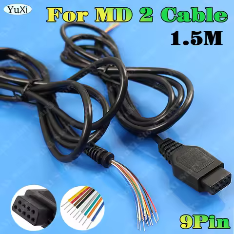 9Pin Extend Cable For Sega Genesis 2 MD 2 Control Cable Cord for Mega Drive 2 Gamepad Controller Ext