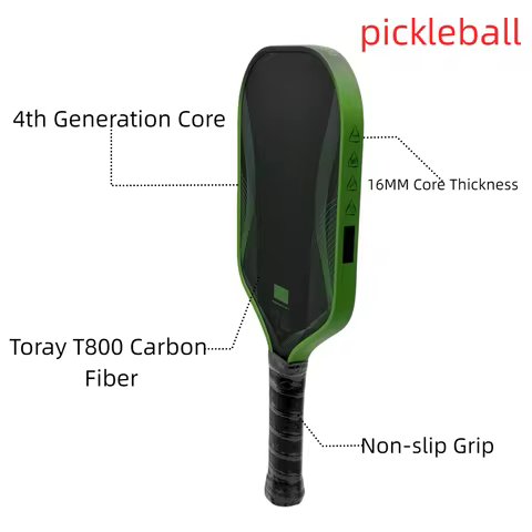 JOOLA Co-branded Professional Pickleball Paddle with Rough Texture, T800 Carbon Fiber
