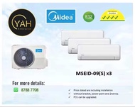 MIDEA Inverter System 3 (4 ticks) AIRCON 9K BTU WITH INSTALLATION