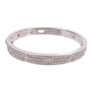 CARTIER 18K白金Love Bracelet Full Diamonds鑽石手鐲Cartier#16