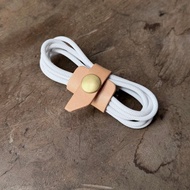 有條有理束線器 捲線器 束線帶 收線 電線收納 植鞣牛皮手工皮件