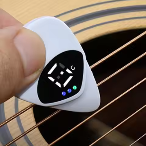 Portable Guitar Pick Tuner Combo 2 in 1 Acoustic Guitar Tuners & Guitar Picks Guitar / Ukulele Tuner