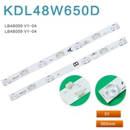 7pcs/set led backlight strip for Sony KDL-48W650D LCD light bar LB48009 V0-03 LB48009 V1-04 A B