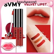 24h Shipping 【FREE GIFT】SVMY Lip Glaze Mist Matte Texture Enhance Complexion Easy To Apply Fade Lip 