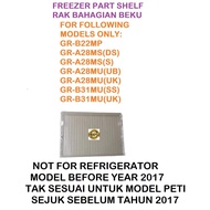 Original Toshiba Refrigerator Freezer Shelf (For The Freezer Part Only) (Not For Old Models Refriger