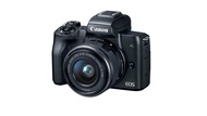 กล้องดิจิทัล Canon EOS M50 Mark II Mirrorless พร้อมเลนส์15-45มม.-สีดำ