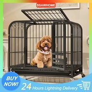 Collapsible Pet Cage Dog Cage Cat Cage Small Dog Medium-Sized Dog Large Dog Cage Small Dog Teddy Dog Iron Cage Pet Cage In Square Tube Dog Cage Bold And Thickened Iron Cage