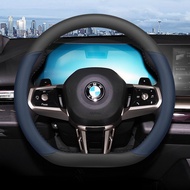 BMW 5 Series 525Li 530Li 330Li 325Li 730x3x1x5x4 3 Series iX3 I5 หัวเข็มขัดพวงมาลัยแบบสปอร์ต หนังแท้