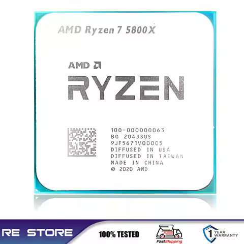 AMD Ryzen 7 R7 5800X 3.8GHz 8-Core 16-Thread CPU Processor 7NM L3=32M LGA AM4