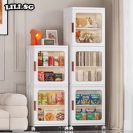 SG Stock LILI Gap Storage Cabinet Foldable Storage Cabinet Bathroom Organizer Plastic Cabinet Organi