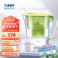 倍世（BWT）净水壶滤水壶净水器家用 欧洲镁离子滤芯 益家4.2L大容量厨房客厅通用 1壶4芯【去水垢】