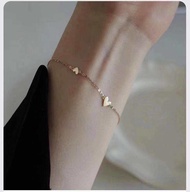 Gelang tangan titanium love tipis kecil bisa Cod