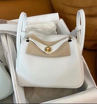 🎠✨Hermes Mini Lindy 二代 新白色0u✨🎠