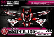 Sniper 150 decals / sticker Version 1