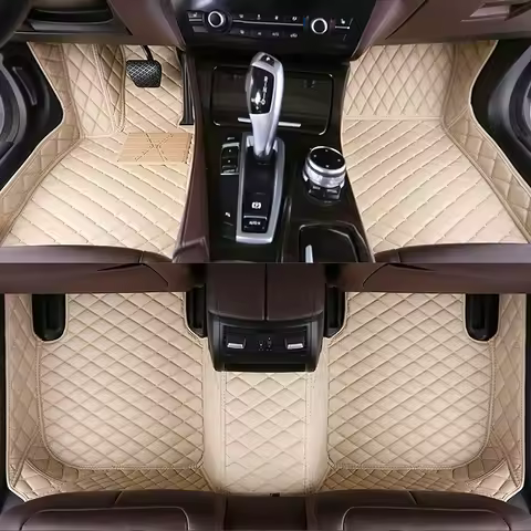 Car Floor Mats For Wey Mocha Coffee 01 05 4WD 2022 2023 2024 2025 2026 Auto Foot Rugs Leather Carpet