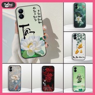 Realme C67 4G case with calligraphy image of peace of mind, parents, meaning