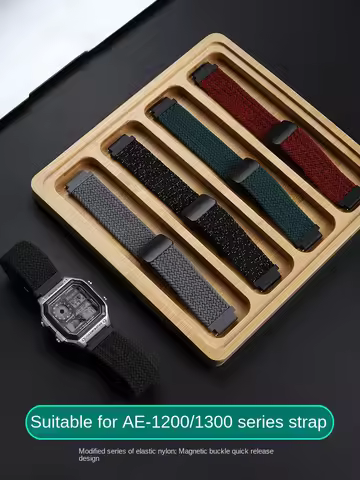 AE1200 18mm Nylon strap for Casio DW-H5600 A158 168 169 AQ230 WS1400h/1300/1500 W-737 AMW-870 SGW400