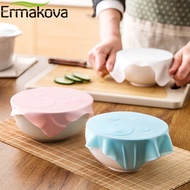 ERMAKOVA Reusable Silicone Wrap Stretch Lid Grip Food Fresh Keeping Film Sealer Cover Microwave Oven