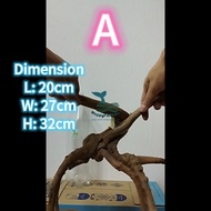 HappyFishLife Spiderwood Driftwood Hardscape Aquascape for 60cm 2ft tank