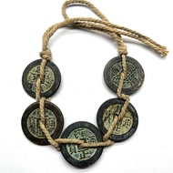 Brass Five Emperor Coins Thickened Ancient Coins Dissolving Doors Entry Doors Town House Collection 