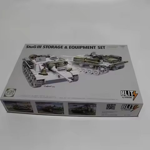 TAKOM 8018 1/35 StuG III Storage & Equipment Set Assemble Plastic Model Kit