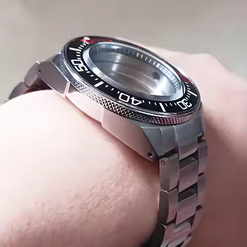 Mod NH35 Case Samurai Case Ceramic Bezel Fits NH35 NH36 4R 6R And Other Movement Stainless Steel Wat