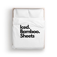 Bedtribe Iced Bamboo Sheets Set - Complete (Bedsheet, Duvet Cover, Pillow & Bolster Case)