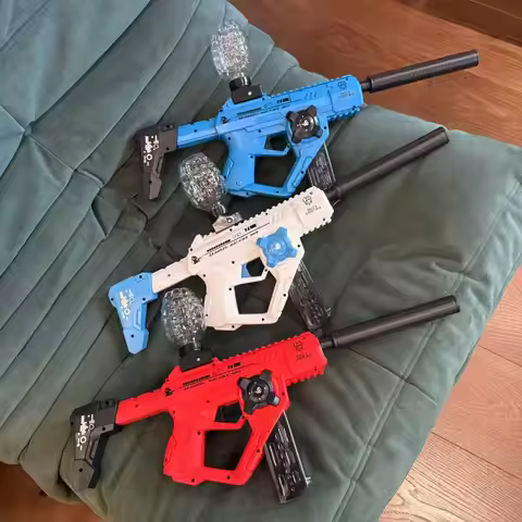 Soft Bullet Toys Gun 3-in-1 Water&Gel Bullet Blaster, Multi-Mode Outdoor for Competitions, Cool Gift