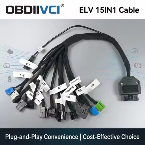 15 in 1 EIS ELV EZS Platform Test Cable For Benz MB Tool 15IN1
