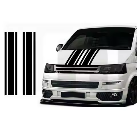 Bonnet Stripe Stickers For VW Transporter T5 T6 T4 Sticker Vinyl Decal Camper