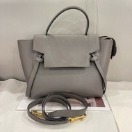 Celine Belt鯰魚包 淺灰色 粒面牛皮