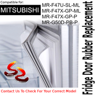Mitsubishi Refrigerator Fridge Door Seal Gasket Rubber Replacement part MR-F47U-SL-ML MR-F47X-GP-ML