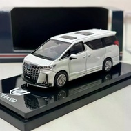 HJ 1/64 Toyota ALPHARD MPV White Alloy Diecast Car Model Toy Birthday Gift