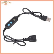 Adjustable 1-24H Timer USB Cable For Aquariums Fan LED Light Control Line