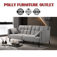 Sofa Bed with Arm Rest 3 Seater + Free 2 Pillows Grey Brown 沙发床 有扶手