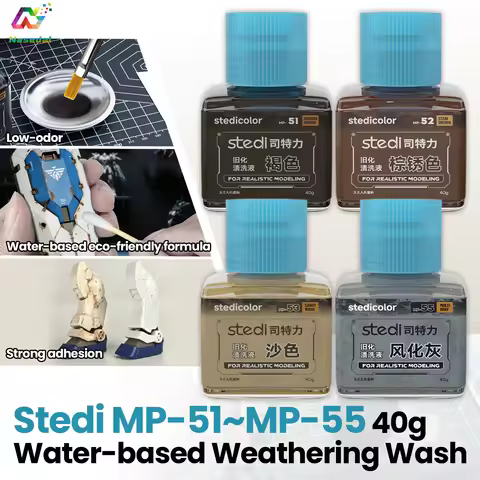 Stedi MP-51~MP-55 40g Water Based Weathering Wash Panel Liner for Gundam Military Model Detail Upgra