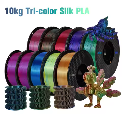 10 kg Tri-Color Silk PLA 3D Printer Filament 3 Color for 3D Printing Plastic Materials 1.75mm For FD