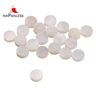 White Mother of Pearl Shell Dot Fret Inlay Maker 6mm for Guitar Fingerboard (Pack of 20)