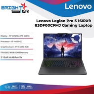 LENOVO LEGION PRO 5 16IRX9 83DF00CFMJ Gaming Laptop (16"/WQXGA IPS/240Hz/I7-14650HX/RTX 4060 8GB/1TB