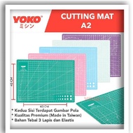 CUTTING MAT YOKO UKURAN A2 60X45CM DOUBLE SIDE DUA SISI MURAH