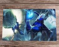 YuGiOh TCG CCG Playmat Elemental HERO Neos Anime Trading Card Game Mat Zones &amp; Bag Anti-slip Rubber Desk Pad Mousepad 60x35cm