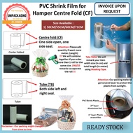 PVC Shrink Film Centre Fold / Heat Shrink Wrap Hamper Wrap 50cm x 1m / 5m / 10m/ 20m Promotion Wrap 