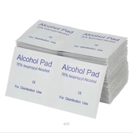 #พร้องส่งในไทย Alcohol pad แผ่นแอลกอฮอล์ 75% ฆ่าเชื้อไวรัส สำหรับเช็ดหน้าจอโทรศัพท์ นาฬิกา เครื่องประดับ 5NtC