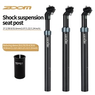 ZOOM New Logo Suspension Seatpost Mountain Bike Hydraulic Shock Absorbing Seatpost 31.6 30.9 27.2mm 
