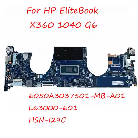Laptop Mainboard For HP EliteBook X360 1040 G6 with CPU Processor I5 I7 8th 8GB RAM 16GB Motherboard