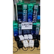 Foomee CQ08 18w 3a Fast Charging Charger Adapter, Minimo CGQ01 3A Charger Head retail 1pcs