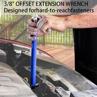 Offset Extension Wrench Set 15.4-Inch in Length with 1/2in 1/4in 3/8in Square Bit Drive Adapter and