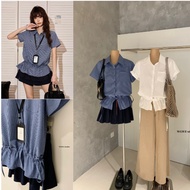 WGWE W8832 shirt, elegant ruffled shirt