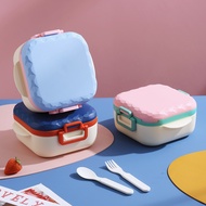 Lunch Box Portable Compartment Fruit Food Box Microwave Lunch Box Fork And Spoon Picnic Fresh Box
