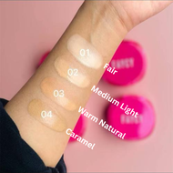 FAYCY Cushion Foundation 12gm Bedak Asas Muka Base Makeup Natural Dewy Glow Compact Fd Warm Light Fa